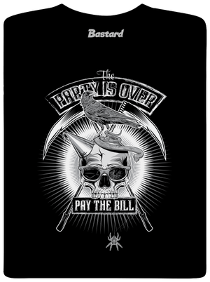 Party is over pánské tričko Black