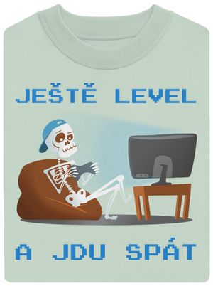 Ještě level unisex mikina bez kapuce Blush Mint