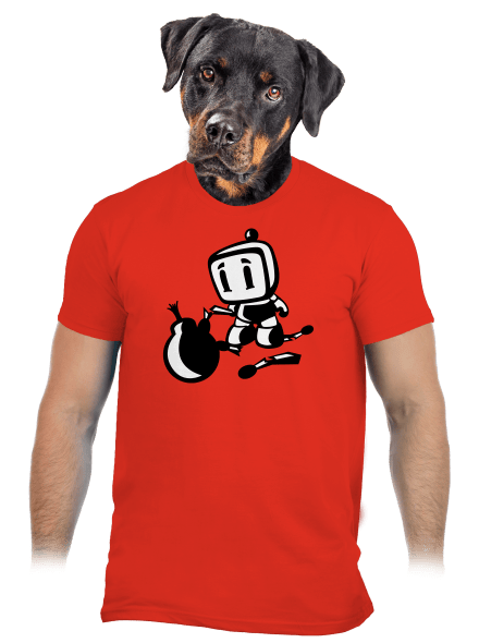 Bomberman pánské tričko Fiery Red