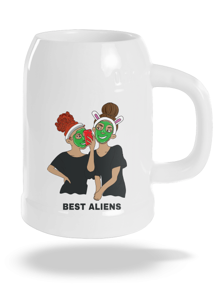 Best aliens půllitr White