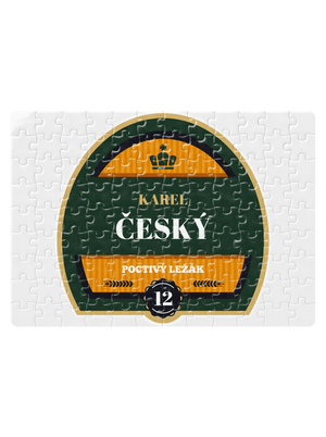 Pivní etiketa puzzle White