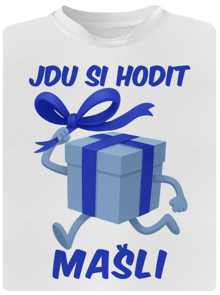 Jdu si hodit mašli dětské sportovní tričko White