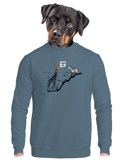 Stačím, pojď unisex mikina bez kapuce Nordic Blue
