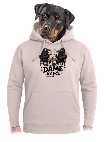 Dáme kafče unisex mikina premium Rose Chalk