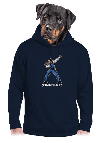 Servis Presley pánská mikina klokanka Navy
