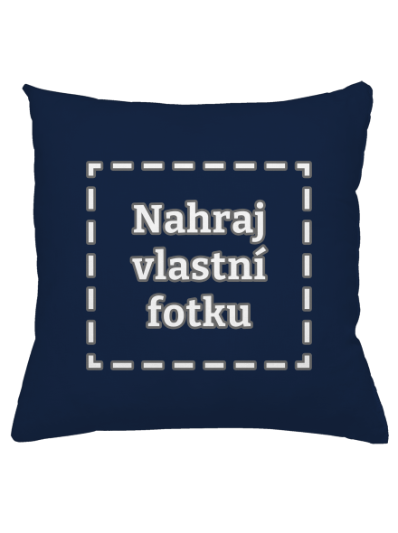 Vlastní potisk polštář Dark Navy