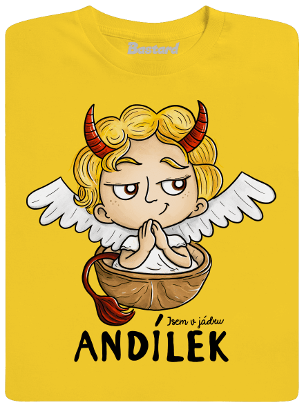 Andílek dětské tričko Gold