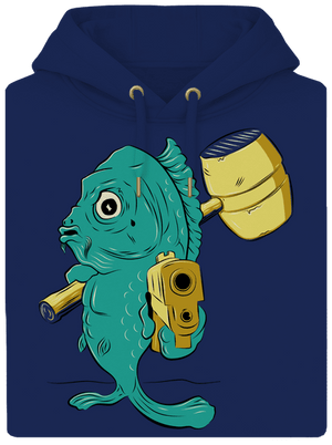 Poslední štědrovečerní unisex mikina premium Navy