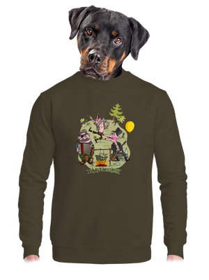 unisex mikina bez kapuce