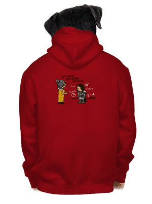 You Know Nothing pánská mikina na zip Red