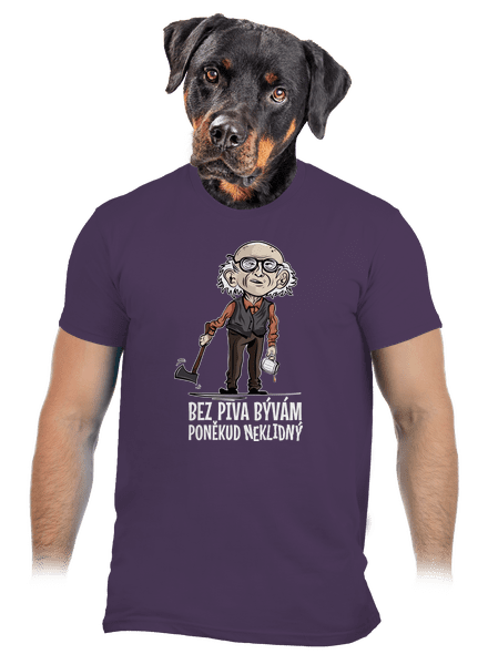 Neklidný bez piva pánské tričko Urban Purple