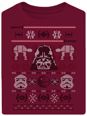 Vader na svetru unisex tričko oversized Garnet