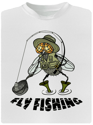 Fly fishing dětské sportovní tričko White
