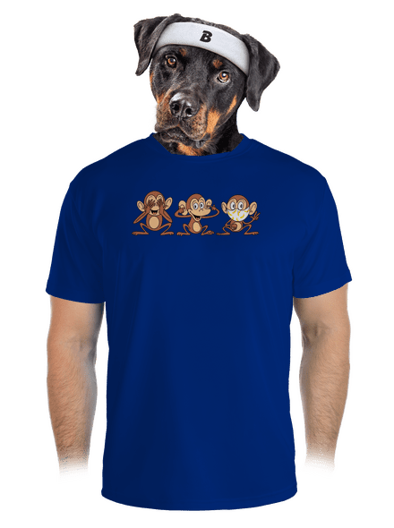 Opičky pánské sportovní tričko Royal Blue Mal