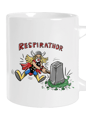 Respirathor velký hrnek White