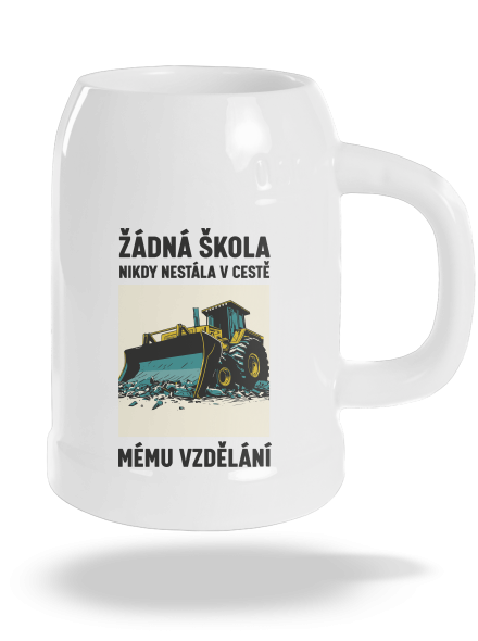 Žádná škola půllitr White