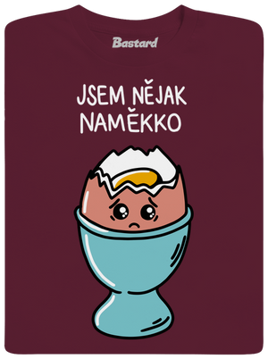 Naměkko dětské tričko Burgundy