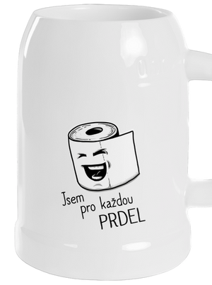 Prdel půllitr White