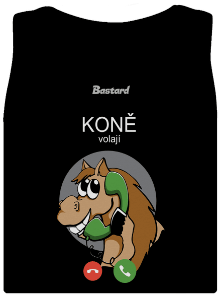 Koně volají dámské tílko klasické Black