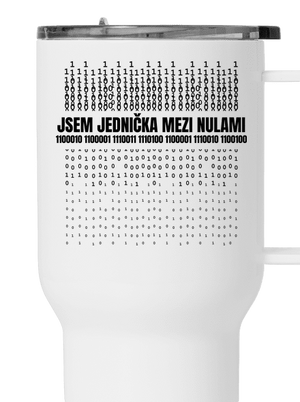 Jednička mezi nulami termohrnek White