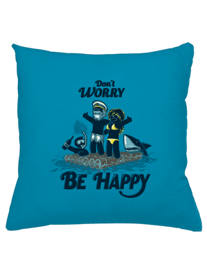 Don't worry polštář Blue Turquoise