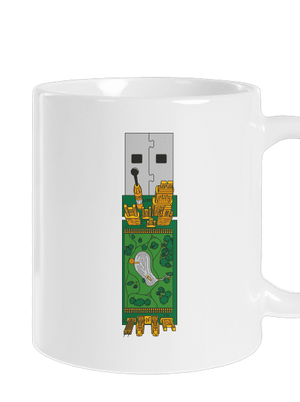 USB city klasický hrnek White