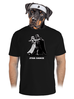 Star dance pánské sportovní tričko Black