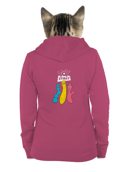 Příběh hraček dámská mikina na zip Magenta