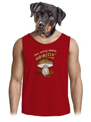 Babka a hříbeček pánské tílko Red