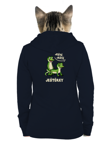 Ještě, ještě dámská mikina na zip Navy Mal