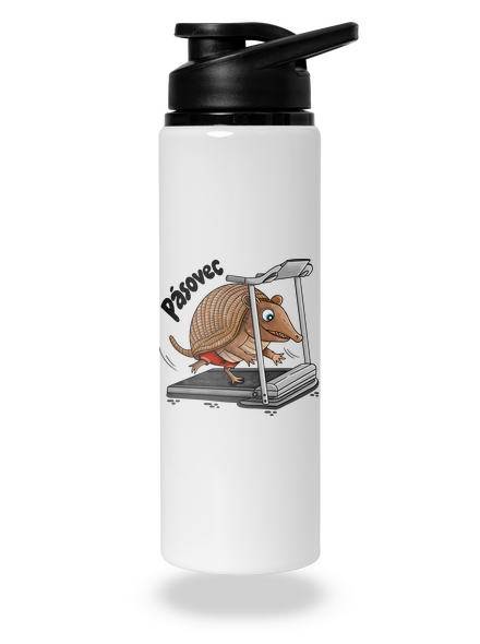 Pásovec lahev na vodu White