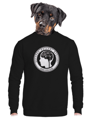 unisex mikina bez kapuce