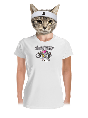 Šedí vědí - myš dámské sportovní tričko White