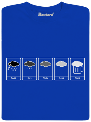 Předpověď počasí pánské dlouhý rukáv Royal Blue