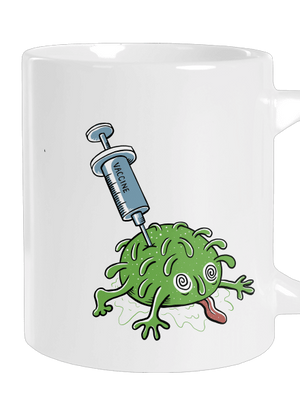 Zapíchlý covid velký hrnek White