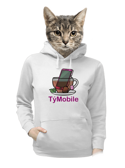 TýMobile dámská mikina klokanka White