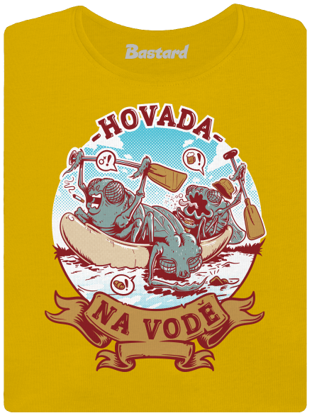 Hovada na vodě dámské tričko Yellow