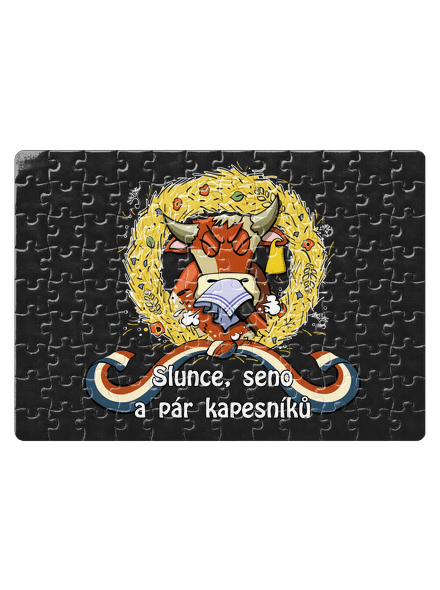 Slunce, seno a pár kapesníků puzzle White