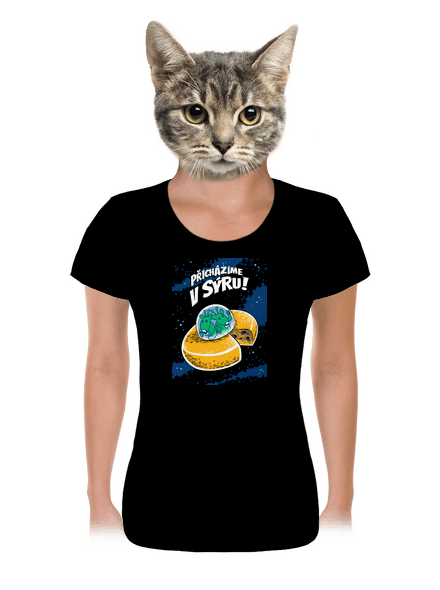 Přicházíme v sýru dámské tričko Black