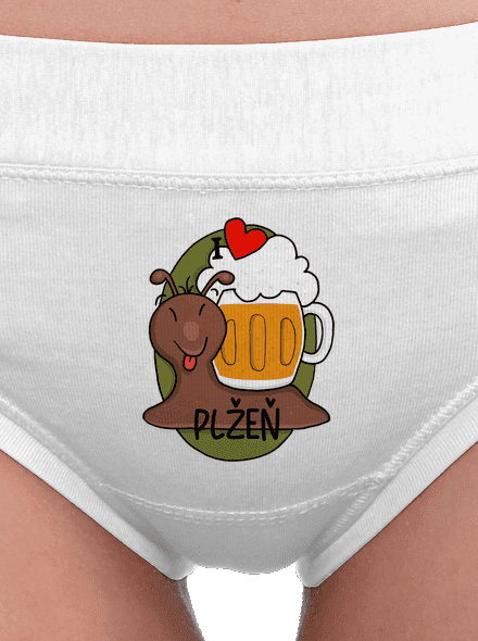 Plžeň dámské kalhotky White