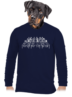 Cimrman: Debil, blbeček pánské dlouhý rukáv Navy