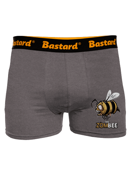 ZomBee - žlutá boxerky Gray Melange