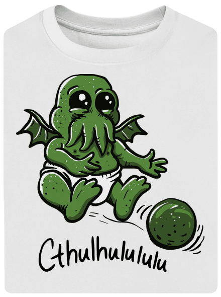 Cthulhululu unisex tričko oversized White