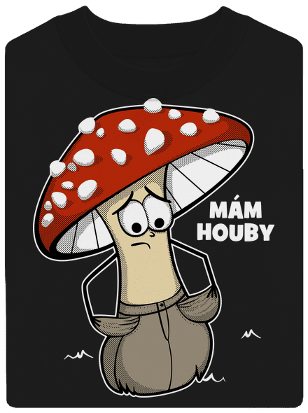Mám houby unisex mikina bez kapuce Black