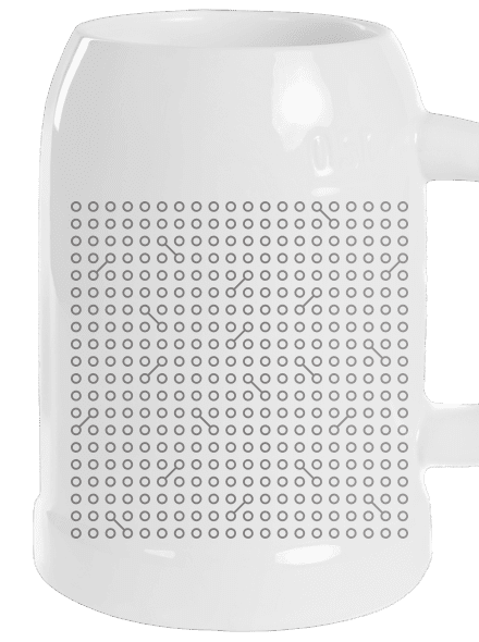 NYX 20 let půllitr White