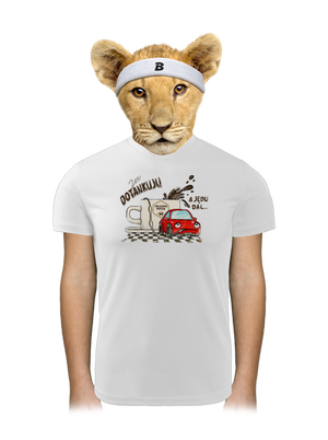 Dotankuju a jedu dětské sportovní tričko White