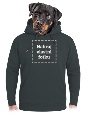 Vlastní potisk unisex mikina premium Charcoal