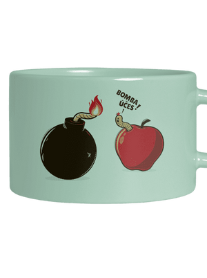 Bombovej účes hrnek makronka Mint Macaron