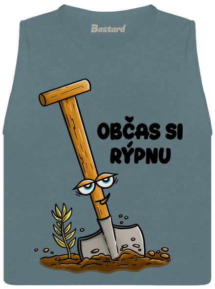 Občas si rýpnu dámské tílko volné Heather Deep Teal