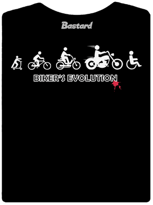 Bikers evolution dámské tričko s lemem Black